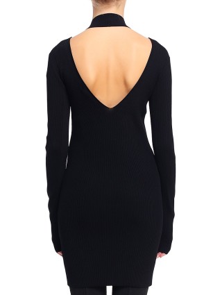 Чёрное платье HELMUT LANG: фото 6 - Invogue